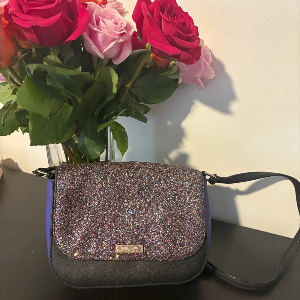 Kate spade Glittery Black Crossbody Bag